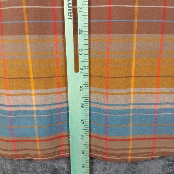 PrAna Shirt Men Medium Brown Button Up Southwestern - Picture 6 of 8